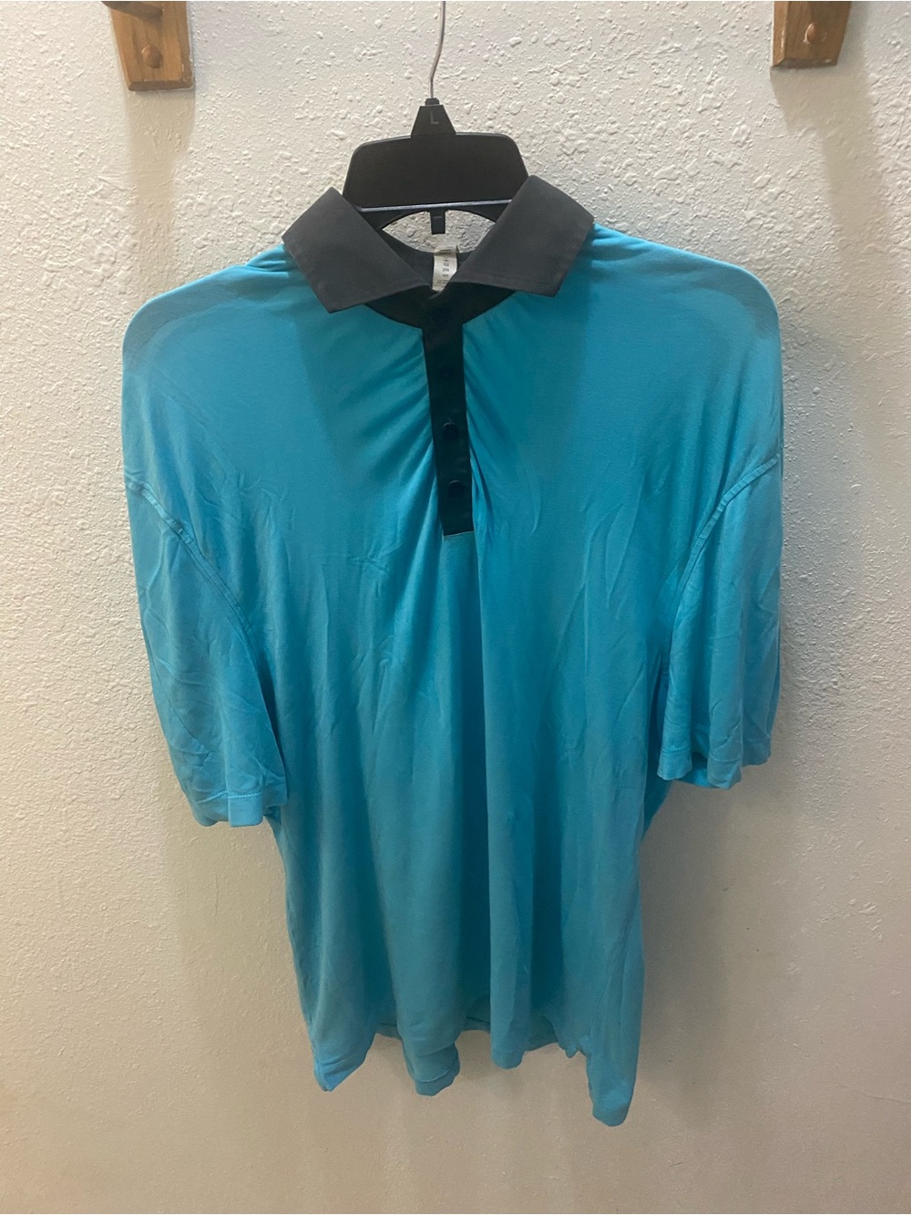 lululemon athletica Teal Polo with Black Collar